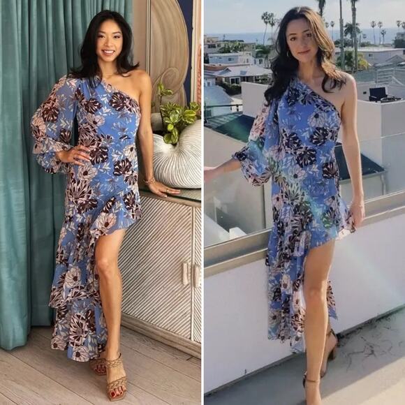 Alexis Abanna Asymmetrical One Shoulder Dress - Picture 1 of 10